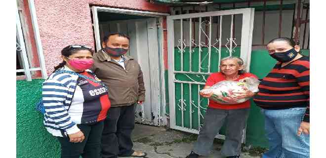 Ediles de la Patria en Mérida continúan apoyando entrega alimentos  en comunidades