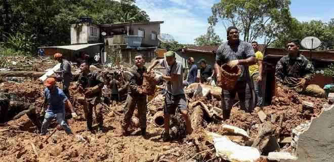 Muertes por lluvias en Sao Paulo llegan a 65 y concluyen las búsquedas
