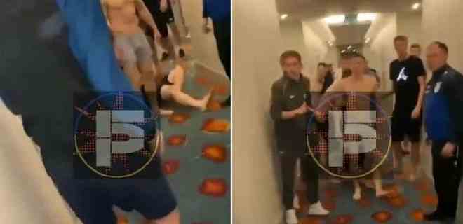 Futbolistas rusos y ucranianos se pelearon en un hotel turco