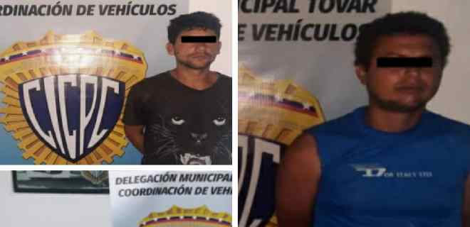 Cicpc capturó a dos integrantes de “Los Criollos” en Santa Cruz de Mora
