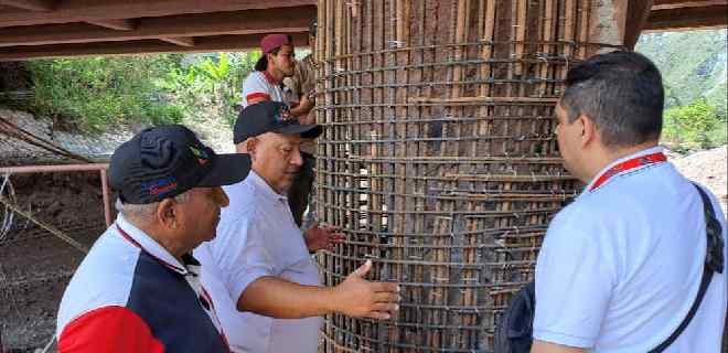 Gobernador Jehyson Guzmán articuló inspección técnica al puente San Pablo