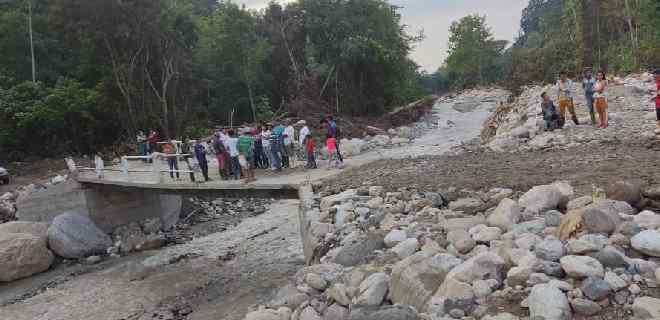 Gobernación rehabilitó el puente La Cañada