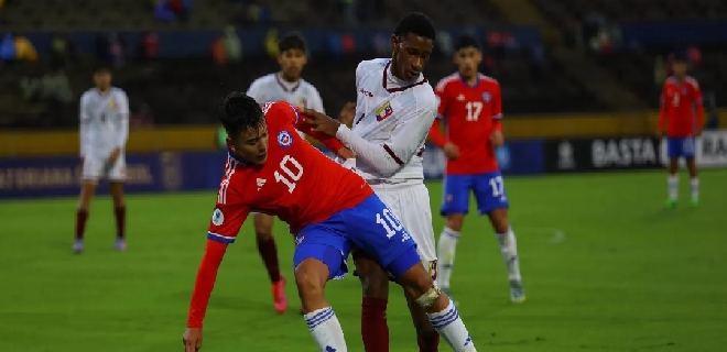Venezuela vence 2-0 a Chile y lo catapulta a la cola del Sudamericano Sub 17-Hexagonal Final