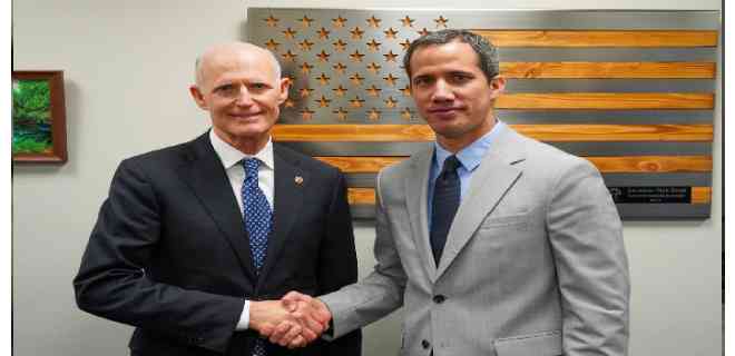 Guaidó se reunió con Scott en Washington y abordaron tema electoral venezolano