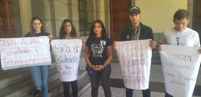 Estudiantes ULA exigen libertad para Jhon Álvarez