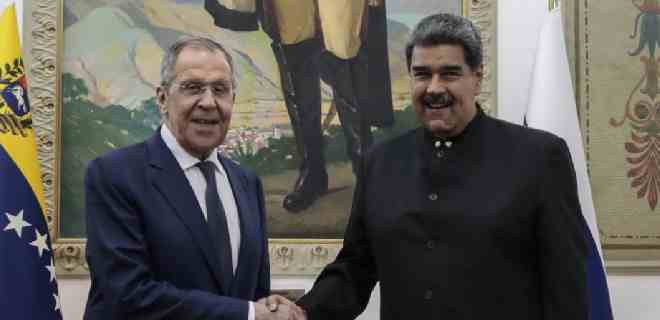 Lavrov se reunirá con el presidente Maduro y la vicepresidenta Delcy Rodríguez el 20 de febrero en su visita al país