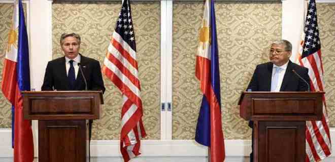 Blinken asegura que EEUU defenderá a Filipinas en «cualquier lugar» del mar de China